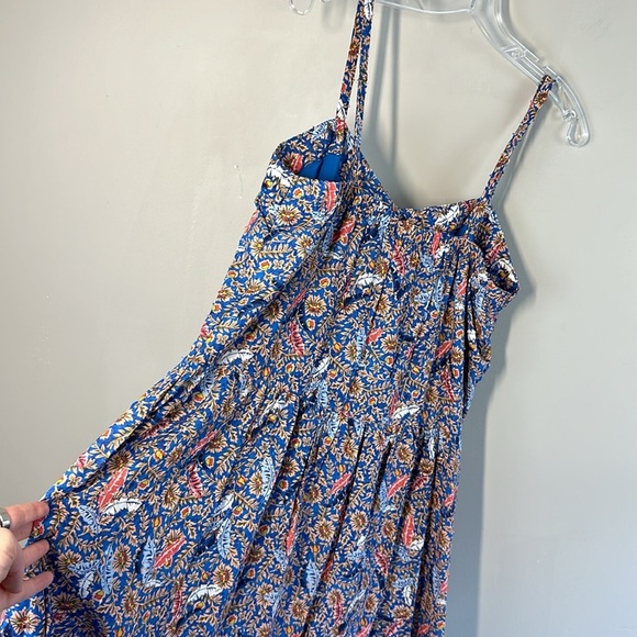 NWT Knox Rose Off The Coast Floral Tiered Boho Midi Sundress Size Large - Picture 15 of 16